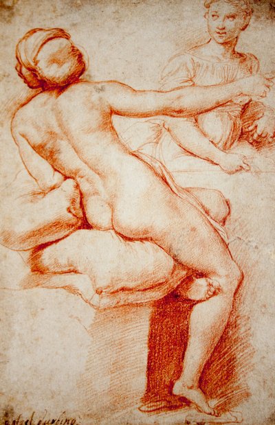Studio per due figure femminili da Raffaello Sanzio Raphael
